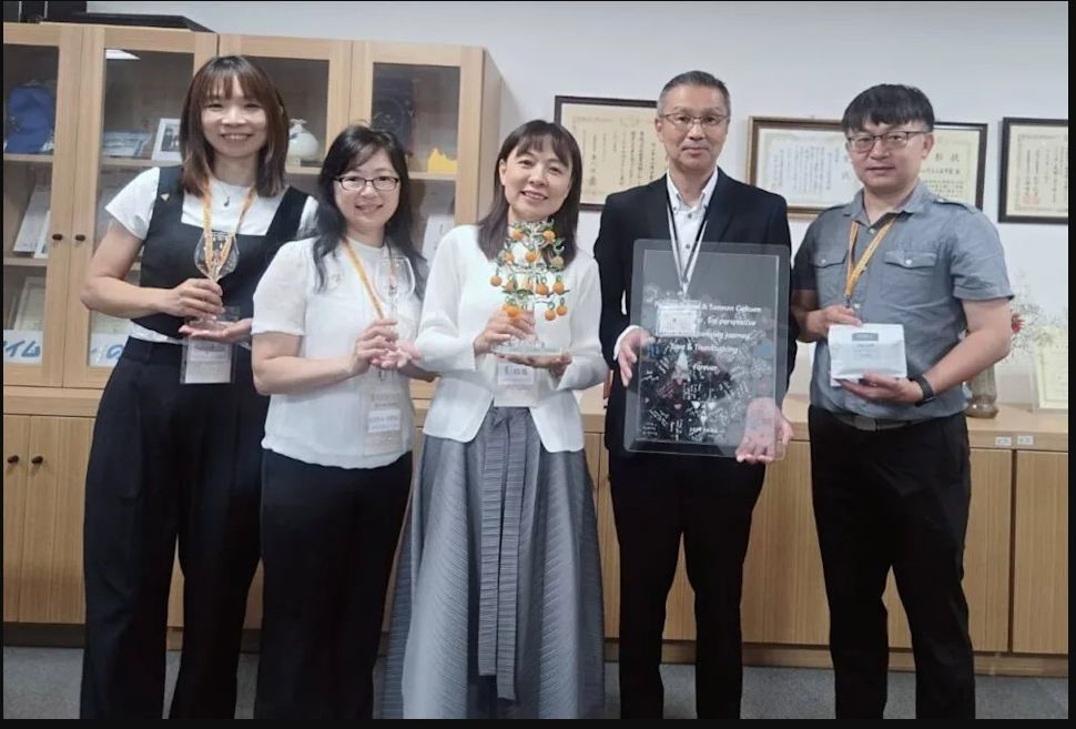 為積極落實國際教育交流，竹市培英國中圖片